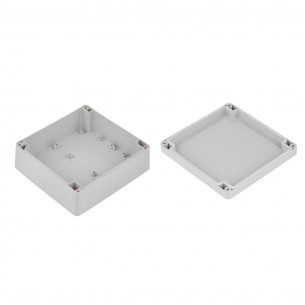 ZP120.120.60JH TM ABS - Hermetic enclosure lightgray with gasket and brass bushing ABS