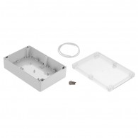 ZP210.140.60Jp TM PC - Plastic enclosure ZP240.140.60 lightgray, transparent lid with brass bushing PC