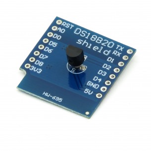 Module with DS18B20 temperature sensor for Wemos D1 Mini