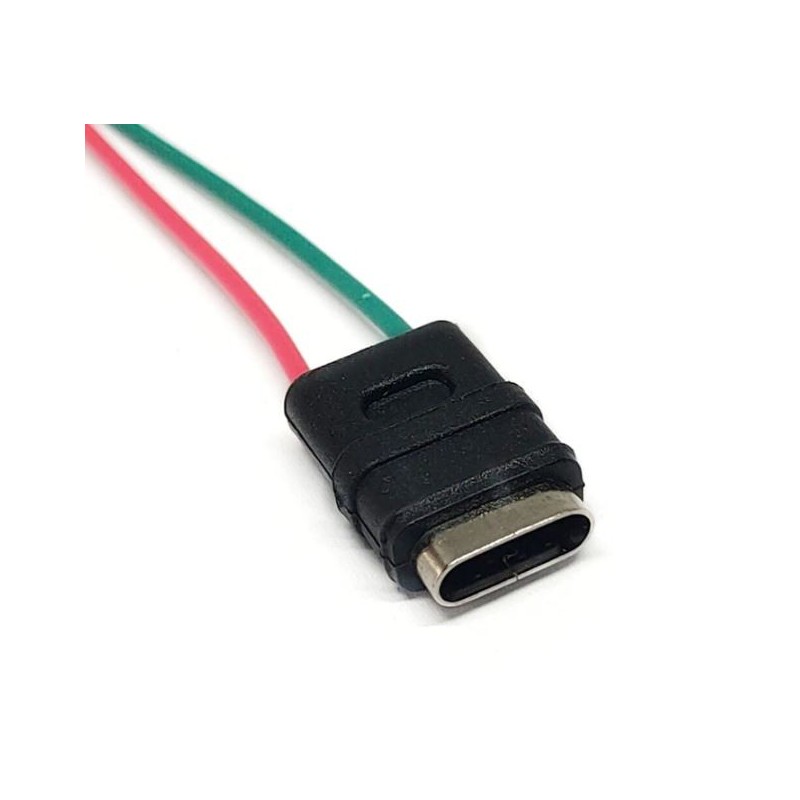 Waterproof USB Type-C connector with cables