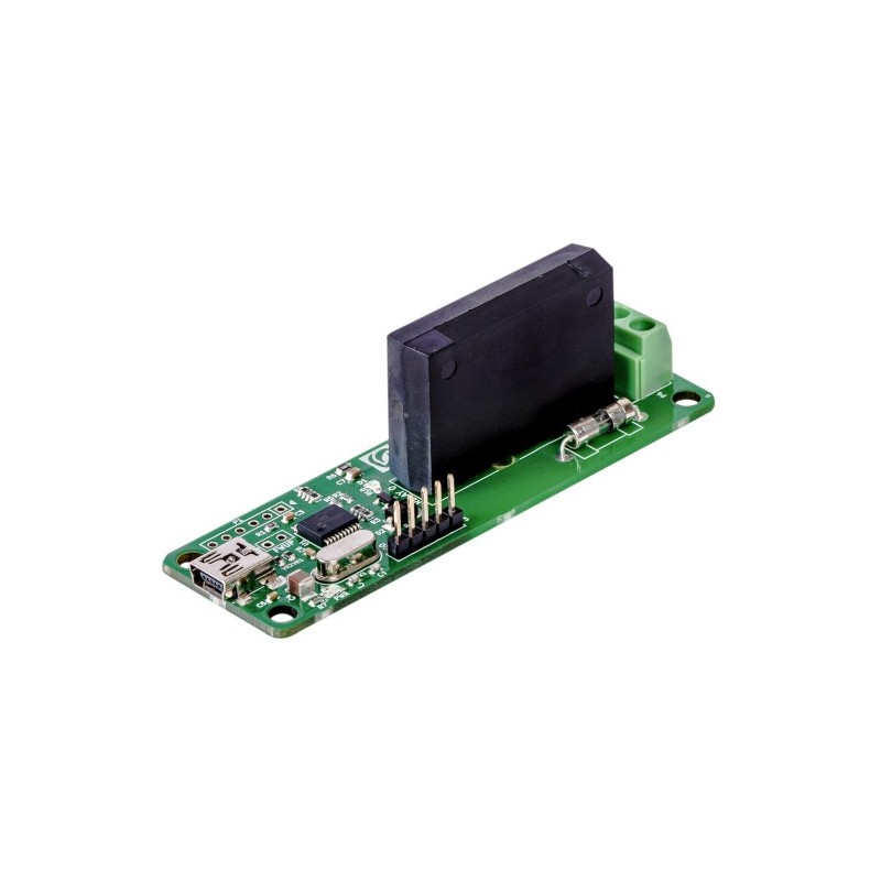 1 Channel USB Powered Solid State Relay Module - module with SSR AC relay and USB communication