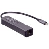 AK-AD-66 - 3-portowy HUB USB 3.0 ze złączem Ethernet