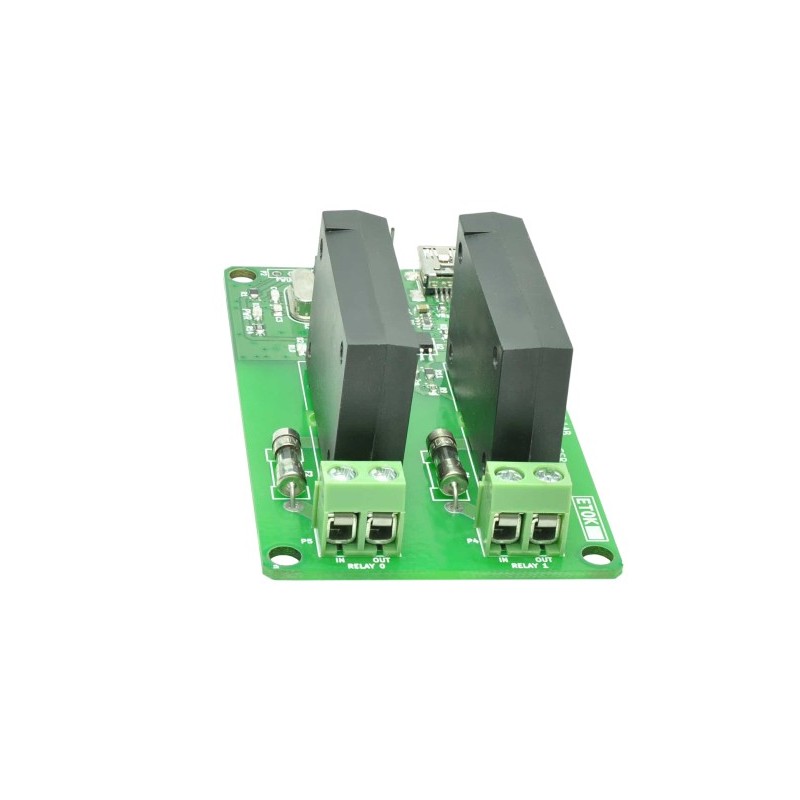 2 Channel USB Solid State Relay Module moduł z 2 przekaźnikami SSR DC