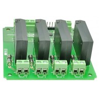 4 Channel Solid State Relay Controller Board - module with 4 SSR AC relays