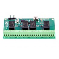 4 Channel USB Powered Relay Module - module with 4 relays and USB interface + enclosure