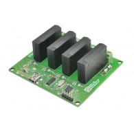 4 Channel USB Solid State Relay Module - module with 4 SSR DC relays and USB communication