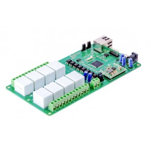8 Channel Ethernet Relay Module - module with 8 24V relays and Ethernet communication