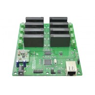 8 Channel Ethernet Solid State Relay Module - module with 8 SSR AC relays and Ethernet communication