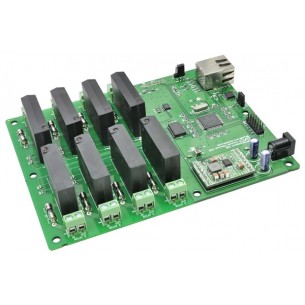 8 Channel Ethernet Solid State Relay Module - moduł z 8 przekaźnikami SSR DC i komunikacją Ethernet