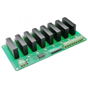 8 Channel Solid State Relay Controller Board - module with 8 SSR AC relays