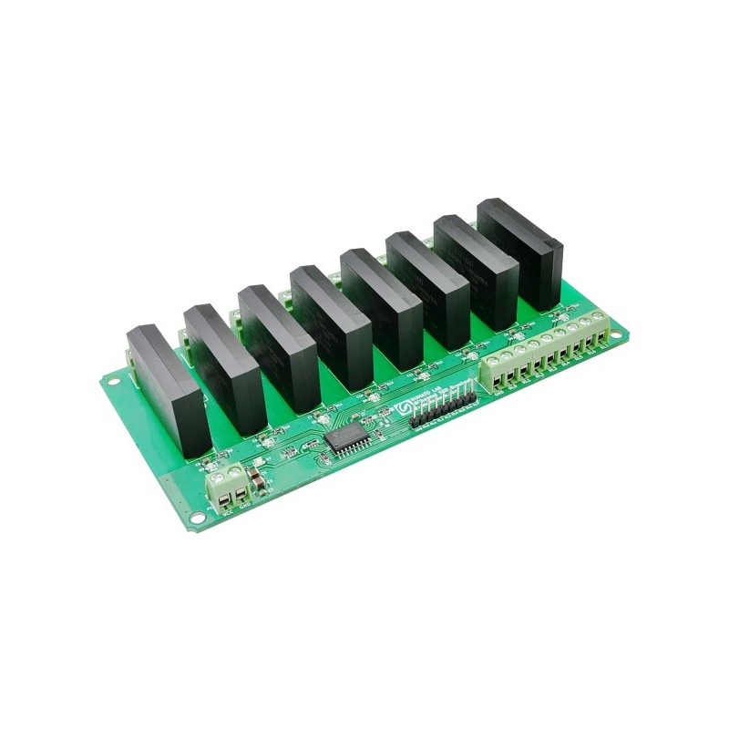 8 Channel Solid State Relay Controller Board - module with 8 SSR AC relays