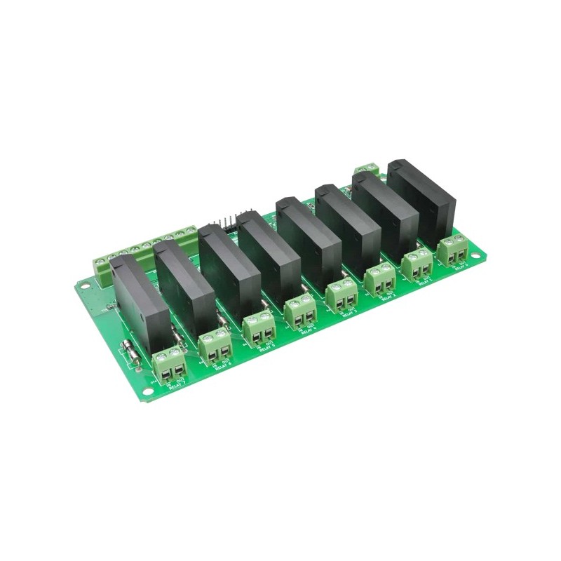 8 Channel Solid State Relay Controller Board moduł z 8 przekaźnikami SSR AC sklep Kamami