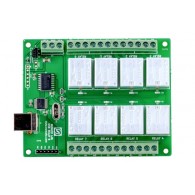 8 Channel USB Relay Module - module with 8 24V relays and a USB interface