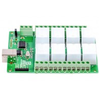 8 Channel USB Relay Module - moduł z 8 przekaźnikami 24V i interfejsem USB