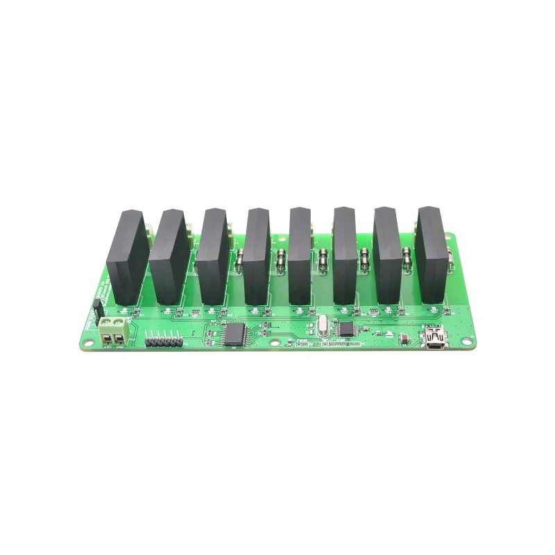 8 Channel USB Solid State Relay Module moduł z 8 przekaźnikami SSR DC