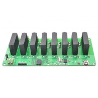 8 Channel USB Solid State Relay Module - module with 8 SSR AC relays and USB communication