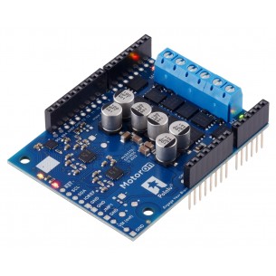 Motoron M2S24v16 Dual High-Power Motor Controller Shield - 2-channel DC motor driver for Arduino (soldered connectors)