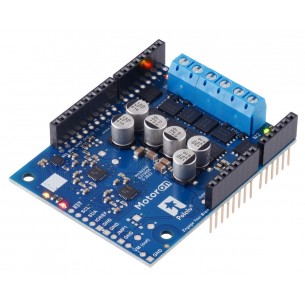 Motoron M2S18v20 Dual High-Power Motor Controller Shield - 2-channel DC motor driver for Arduino (soldered connectors)