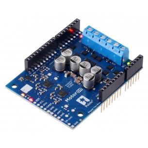 Motoron M2S24v14 Dual High-Power Motor Controller Shield - 2-channel DC motor driver for Arduino (soldered connectors)
