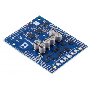 Motoron M2S18v18 Dual High-Power Motor Controller Shield - 2-channel DC motor driver for Arduino (no connectors)