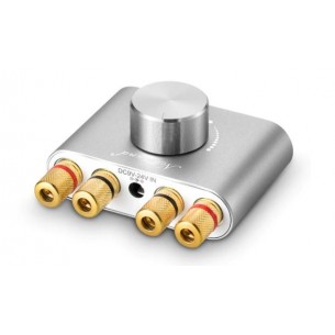 Nobsound Mini - cyfrowy wzmacniacz audio 2x50W z modułem Bluetooth (srebrny)