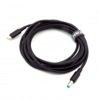 Power cable with PD support 9V USB type C trigger - DC 5.5x2.5mm 3m