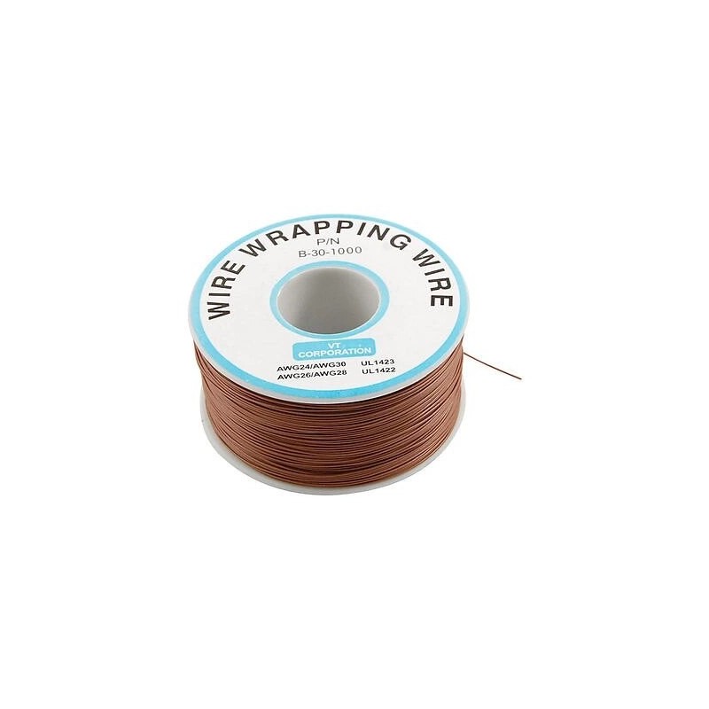 Kynar 30AWG 305m cable brown