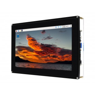 10.1inch HDMI LCD (F) - wyświetlacz LCD IPS 10,1" HDMI z panelem dotykowym + obudowa
