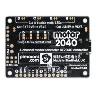 Motor 2040 - 4-channel DC motor controller with RP2040 microcontroller