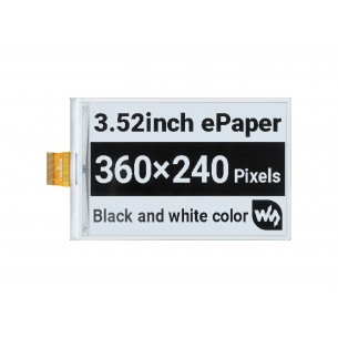 3.52inch e-Paper - black and white display 3.52" 360x240 e-Paper