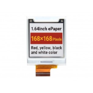 1.64inch e-Paper (G) - 1.64" 168x168 4-color e-Paper display