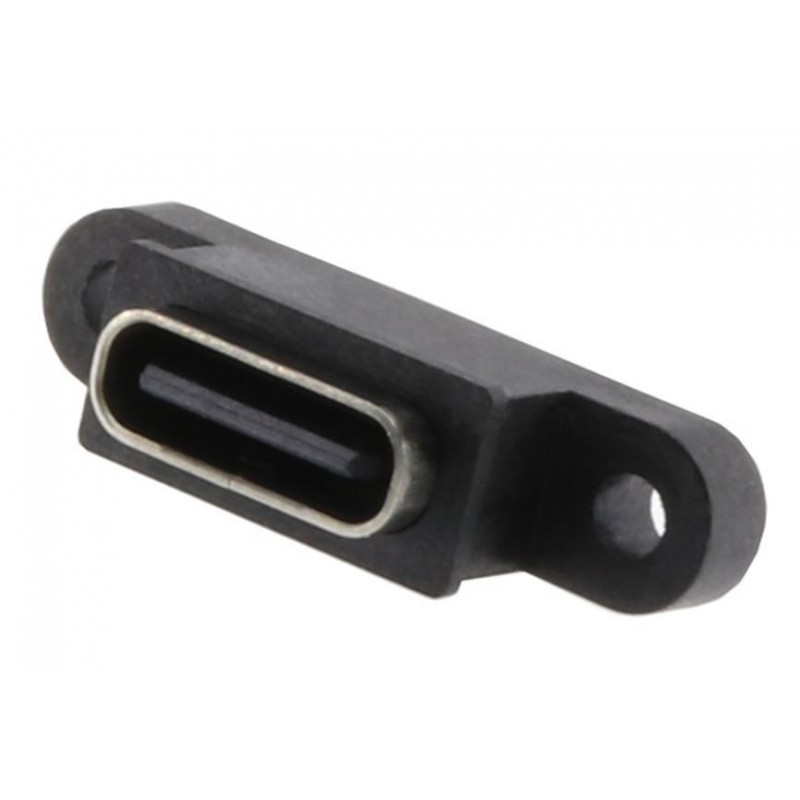 USB Type-C socket with panel mounting