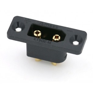 XT90E-M - high-current connector (plug with mounting holes)