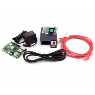 Raspberry Pi 4B 1GB starter kit with official accessories - black