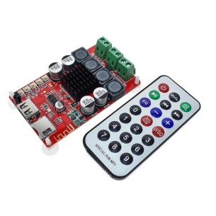 Bluetooth audio amplifier TPA3116 2x50W 8V-26V + remote control