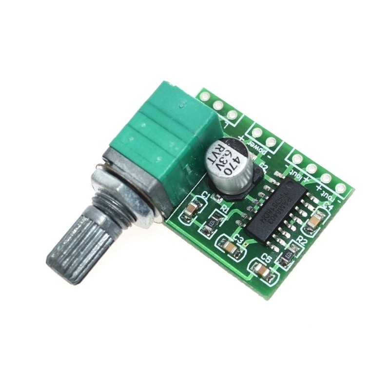 PAM8403 2x3W audio amplifier module with potentiometer