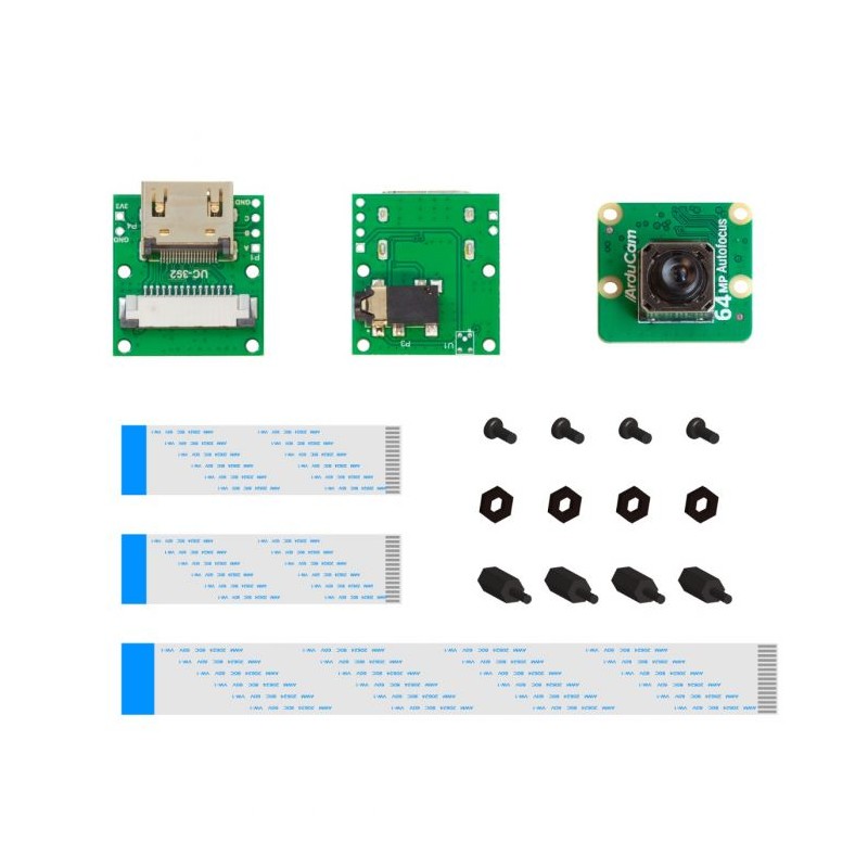 Arducam 64mp Camera And Csi To Hdmi Adapter Zestaw Z Kamerą 64mp I Wzmacniaczem Sygnału 