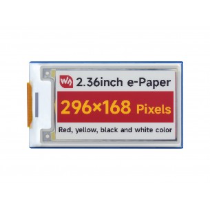 2.36inch e-Paper Module (G) - moduł z 4-kolorowym wyświetlaczem e-Paper 2,36" 296x168