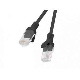 Patchcord - Ethernet network cable 0.5m cat.5E UTP, black, Lanberg