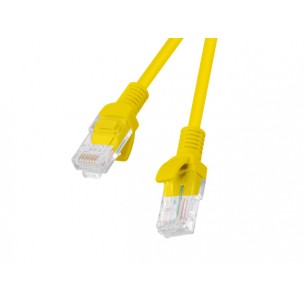 Patchcord - przewód sieciowy Ethernet 1,5m kat.5E UTP, żółty, Lanberg
