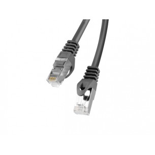 Patchcord - Ethernet cable 0.5m cat.6 FTP, black, Lanberg