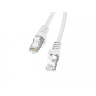Patchcord - przewód sieciowy Ethernet 10m kat.6 FTP, biały, Lanberg