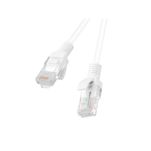Patchcord - przewód sieciowy Ethernet 0,25m kat.6 UTP, biały, Lanberg