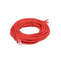 PATCHCORD KAT.6 UTP 10M CZERWONY FLUKE PASSED LANBERG