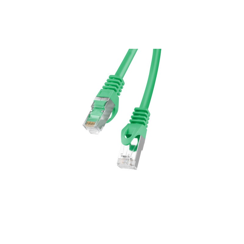 Patchcord - przewód sieciowy Ethernet 10m kat.6 FTP, zielony, Lanberg