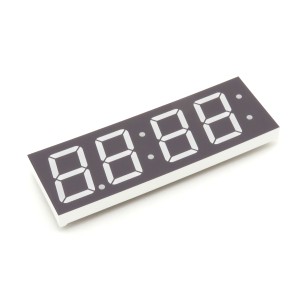 Red 7-segment clock display - 1.2" digit height
