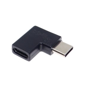 Adapter USB typu C M-F, kątowy boczny