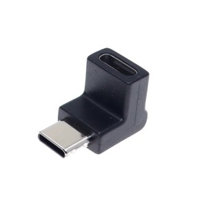 Adapter USB typu C M-F, kątowy pionowy