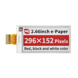2.66inch e-Paper (B) - 3-kolorowy wyświetlacz e-Paper 2,66" 296x152