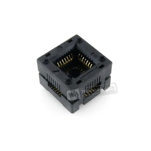 LCC-28-1.27-30 - test socket for PLCC28 circuits (black)
